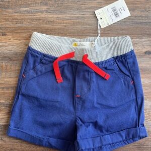 Baby Boden Kids Navy Shorts with Red Details NWT